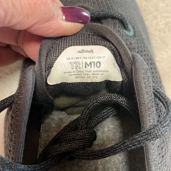 Allbirds Men's Tree 🌳 Runners CLASSICS Charcoal gray Sz:10 - Picture 4 of 13